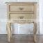 French Provencal bedside table 2 drawer white nightstand bedroom furniture