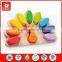 11 pcs hot new products for 2015 toys beautiful peafowl display its fine tail feathers wooden bright colour baby toy