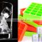 2016 hot sale food grade FDA and LFGB colorful silicone ice tray