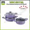5PCS Aluminum Non-stick Cookware With Red Painting