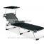 Folding Canopy Beach Lounge With Wheels Portable Beach Lounge With Wheels&Canopy Alu.Frame Beach Lounge