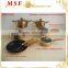 MSF-6690 13pcs cookware set pressing aluminum cookware brilliant copper painting exterior