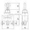CNTD High Quality Screw Terminal Toggle Switch 3 Pins on-off-on Toggle Switch C513B