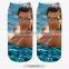 Fashion Teenagers Footwear High Quality 3d Digital Full Print Colorful Ankle Socks Sports Unisex Custom Hot Sale Stretch Spandex