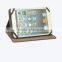 For ipad tablet pc leather hard clear protective case