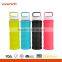 18oz wholesale bpa free Eco-friendly Glass Bottle with sleeve