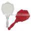 folding handle mirror in round shape handheld mirror made by plastic mirror with long handle