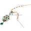 fashionable alloy crystal tassels shape hair ornament