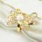 fashionable flower shape plastic pearls metal alloy napkin rings