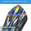 CARLIKE 3 Layers Laser Chrome Holographic Rainbow Wrap Vinyl For Car