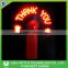 New Mini Cooling Flashing Led Messages Fan Handle Fan With Logo For Kids
