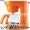 4-6 cups coffee maker with swing-out funnel, with permanent filter, 0.75L, 120/220-240V, 50/60Hz, 650W