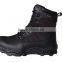 Black rubber outsole military leather ankle boots