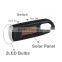 Personalized Light Solar Power Key Chain Flashlight With 2 LED