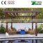 Outdoor WPC pergola, waterproof pergola