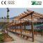 Eco-friendly wood pastic composite pergola with high quality made in china