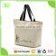 Customized Logo Cotton Canvas Handbag with PP Webbing