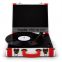 suitcase turntable player portable gramophone record player, suitcase vinyl records