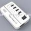 2015 NEW 20W 5V4A 4 Ports High Speed Desktop USB Wall and Travel Charger with Power IQ Technology(White)