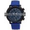 silicone band men watch/chronographic watches