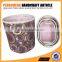 Round storage box set of five