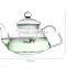 Hot sale home decoration famous borosilicate clear glass tea coffee set sale