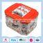 Irregular shape candies packaging tin box with lovely cartoon picture