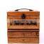 shabby chic solid wood Paulownia cosmetics case, cosmetic box with mirror                        
                                                Quality Choice