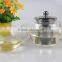 high quality heat resistant clear glass tea pot cup with unique dragon shape handle for tea set