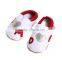 spring beautiful white and red lovely print comfortable shoes baby girl shoes beautiful casual shoes for girls