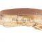 New Fashion Ladies And Women Bole Golden Tassel Tieback Decoation Wide PU Leather Wide Waist Belt