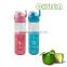 transparent glass water bottle with silicone sleeve 100% food grade