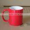 Mug supplier solid custom design 310ml multicolored ceramic tea mug with handle