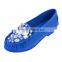 Flat Shoes With Round Soft Leather Low Shoes Women Diamond Peas Shoes