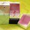 Pink small cardboard gift packaging boxes for ring packing with ribbon