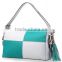 joint leather pouch color matched satchel bag women shoulder bag shopper bag
