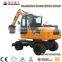 Wheel excavator with auger for sale 6 ton excavator machine