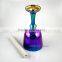 violet titanium quartz crystal singing Grail bowl with handle or stand and seven color
