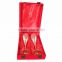 IndianArtVilla Handmade Engraved Silver Plated Brass Premium Goblet Champagne Flutes Wine Glass Set with Gift Packing box