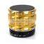 Portable Mini Speakers Metal Steel Wireless Bluetooth Speaker With FM Radio Support SD Card