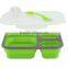 3 Compartments Lunch Box Silicone Kids Food Storage Boxes
