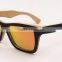 2016 Retro Style Wholesale-fashion Bamboo Sunglasses With Orange Len s Producer