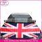 custom elastic printed polyester&spandex UK flag car hood cover,promotion United Kingdom car bonnet flag for national day