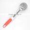 Food Safety Unique design TPR handle kitchen stainless steel soup kitchen spoon