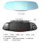 5" Big Screen Dual Lens HD 1080P Video Recorder Dash Camera Rearview Mirror DVR