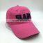 Wholesale unstructured washed cotton baseball caps hats