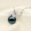 AAA 9-10MM New Design Unique Tahiti Pearl Pendant With 925 Silver Necklace