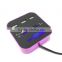 ShenZhen Factory Wholesale Colorful Promotional 3 Ports 2.0 USB Mini Hub
