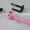 Most popular cartoon shape selfie stick, Colorful Smartphone Monopod Selfie Stick