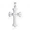 Fashion jewelry 316l stainless steel cross design pendant necklace for women men